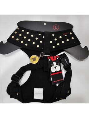 Puppia Dotty Doggie Harness with a Puppia Smart Tag NWT
